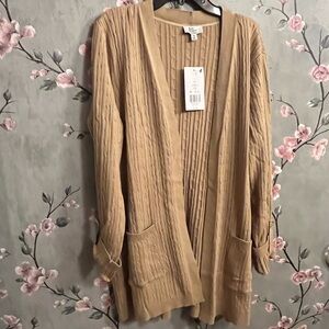 long Kim rogers 100% cotton cardigan